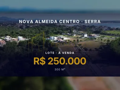 Lote/Terreno à venda, 300m² no Nova Almeida Centro, Serra