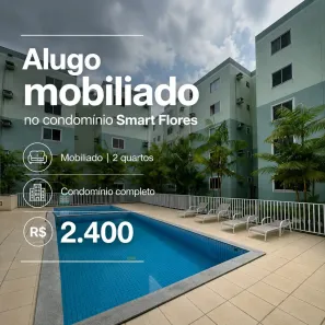 Apartamento com 2 Quartos para alugar, 41m² no Da Paz, Manaus