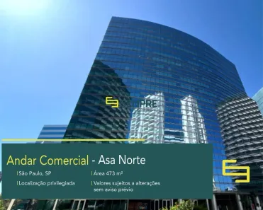Sala Comercial para alugar, 474m² no Asa Norte, Brasília