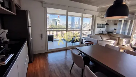Flat com 1 Quarto para alugar, 62m² no Cidade Monções, São Paulo