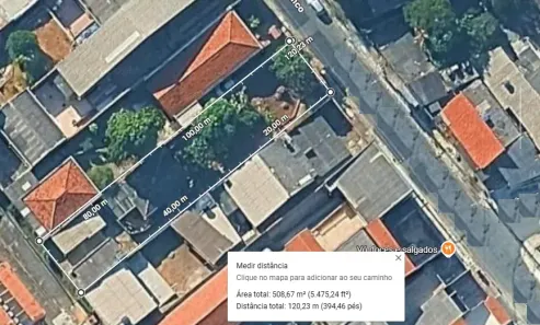 Lote/Terreno à venda, 500m² no Parada XV de Novembro, São Paulo