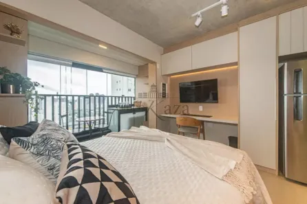Apartamento com 1 Quarto para alugar, 25m² no Brooklin Paulista, São Paulo