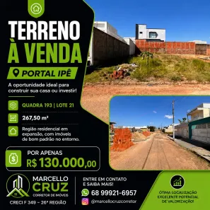 Lote/Terreno à venda, 267m² no Portal da Amazônia, Rio Branco