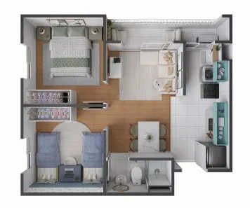 Apartamento com 2 Quartos à venda, 43m² no Coqueiro, Ananindeua