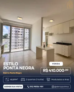 Apartamento com 2 Quartos à venda, 48m² no Ponta Negra, Manaus