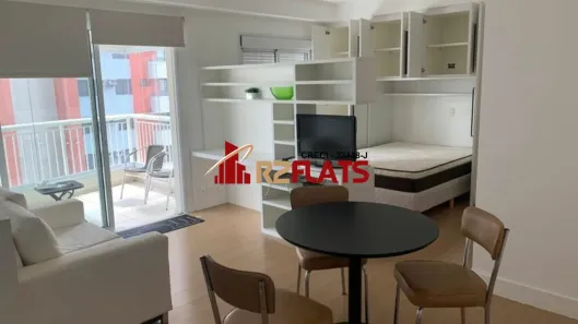 Flat com 1 Quarto para alugar, 47m² no Cidade Monções, São Paulo