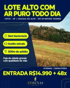 Lote/Terreno à venda, 500m² no Jardim São Luiz (Caucaia do Alto), Cotia