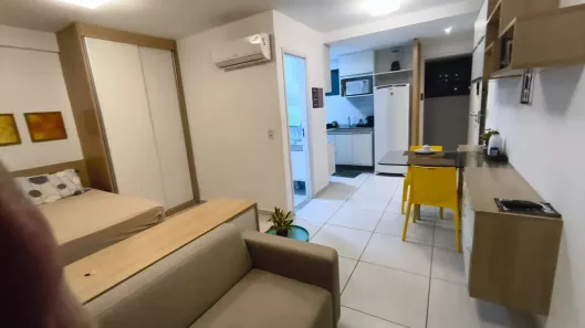 Apartamento com 1 Quarto para alugar, 34m² no Aflitos, Recife