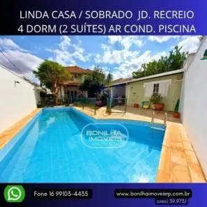 Casa com 4 Quartos à venda, 329m² no Jardim Recreio, Ribeirão Preto