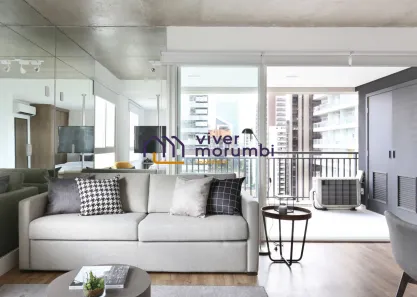 Apartamento com 1 Quarto para alugar, 63m² no Cidade Monções, São Paulo