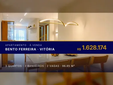 Apartamento com 3 Quartos à venda, 96m² no Bento Ferreira, Vitória