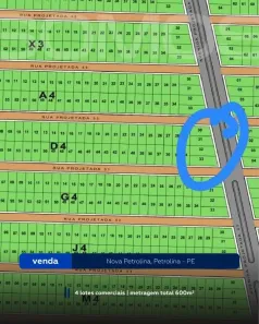 Lote/Terreno à venda, 600m² no Cohab São Francisco, Petrolina
