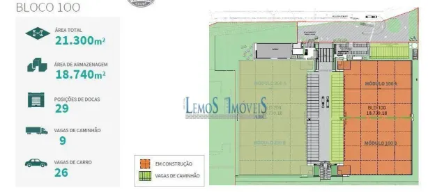 Galpão/Depósito/Armazém para alugar, 21434m² no Empresarial Anhanguera, Cajamar