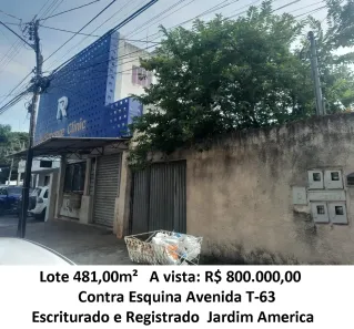 Lote/Terreno à venda, 481m² no Jardim América, Goiânia