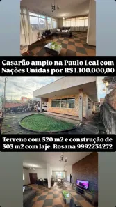 Casa com 3 Quartos à venda, 303m² no KM 1, Porto Velho