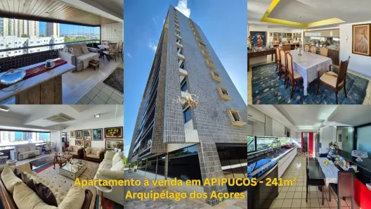Apartamento com 4 Quartos à venda, 241m² no Apipucos, Recife