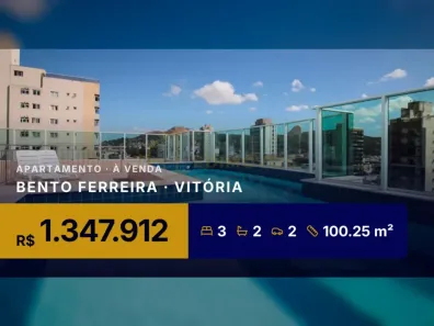 Apartamento com 3 Quartos à venda, 100m² no Bento Ferreira, Vitória