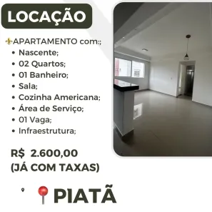 Apartamento com 2 Quartos para alugar, 48m² no Piatã, Salvador
