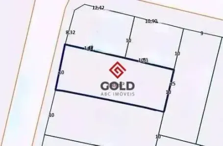 Lote/Terreno à venda, 245m² no Jardim Utinga, Santo André