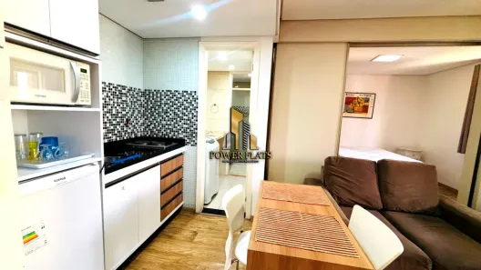 Apartamento com 1 Quarto para alugar, 35m² no Moema, São Paulo