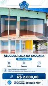 Ponto Comercial para alugar, 60m² no Taquara, Rio de Janeiro