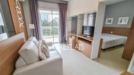 Flat com 1 Quarto para alugar, 48m² no Cerqueira César, São Paulo