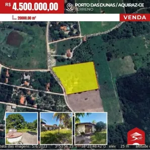 Lote/Terreno à venda, 20000m² no João de Castro, Aquiraz