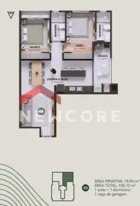 Apartamento com 3 Quartos à venda, 107m² no Centro, Navegantes