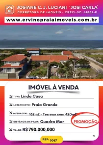 Casa com 3 Quartos à venda, 162m² no Praia do Ervino, São Francisco do Sul