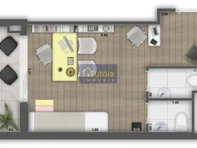 Sala Comercial para alugar, 27m² no Paraíso, São Paulo