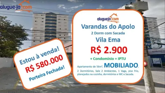 Apartamento com 2 Quartos à venda, 54m² no Vila Ema, São José dos Campos
