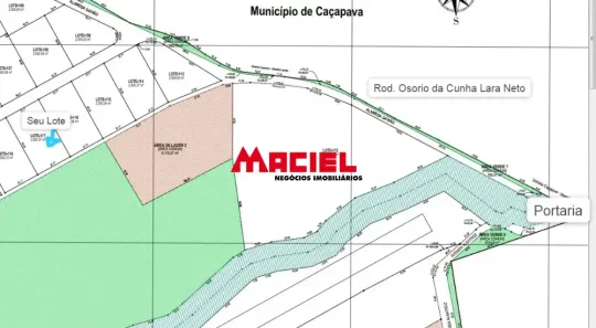 Lote/Terreno à venda, 2500m² no Loteamento Pedro Rizzo II, Caçapava