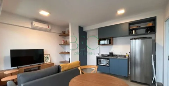 Apartamento com 1 Quarto à venda, 37m² no Santo Amaro, São Paulo