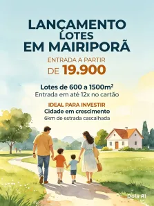 Lote/Terreno à venda, 600m² no Terra Preta (Terra Preta), Mairiporã
