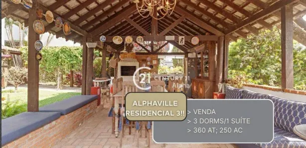 Casa de Condomínio com 3 Quartos à venda, 250m² no Alphaville, Santana de Parnaíba