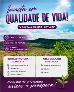 Lote/Terreno à venda, 500m² no Jardim São Luiz (Caucaia do Alto), Cotia
