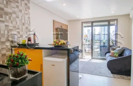 Apartamento com 1 Quarto para alugar, 36m² no Cidade Monções, São Paulo