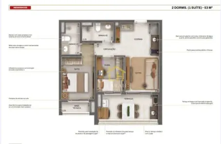 Apartamento com 2 Quartos à venda, 53m² no Butantã, São Paulo