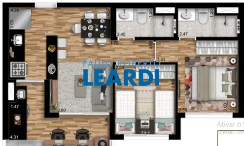 Apartamento com 2 Quartos à venda, 55m² no Vila Andrade, São Paulo