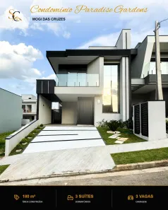 Casa de Condomínio com 3 Quartos à venda, 180m² no Porteira Preta, Mogi das Cruzes