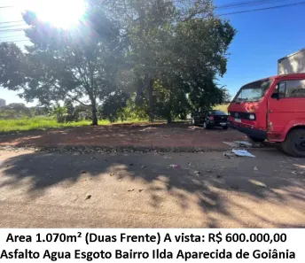 Lote/Terreno à venda, 1070m² no Ilda, Aparecida de Goiânia