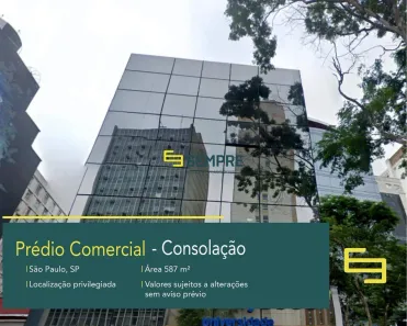 Prédio Comercial à venda, 587m² no Consolação, São Paulo