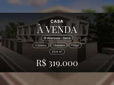 Casa com 2 Quartos à venda, 43m² no Alterosas, Serra