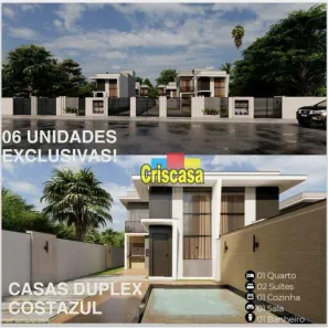Casa com 3 Quartos à venda, 95m² no Costazul, Rio das Ostras