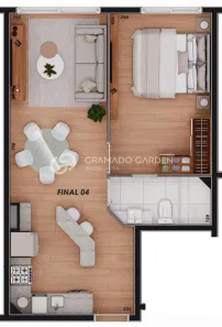 Apartamento com 1 Quarto à venda, 61m² no Centro, Canela