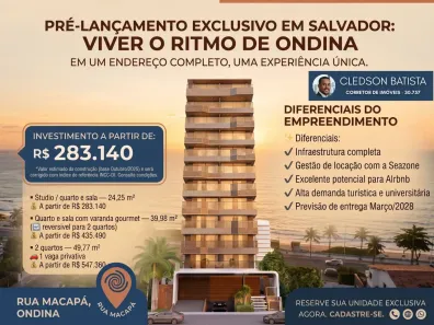 Apartamento com 2 Quartos à venda, 49m² no Ondina, Salvador