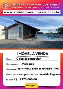 Casa com 4 Quartos à venda, 115m² no Praia do Ervino, São Francisco do Sul