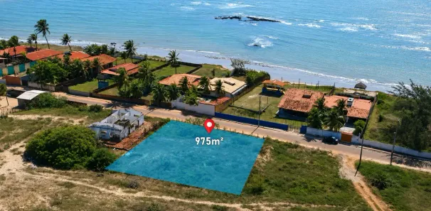 Lote/Terreno à venda, 975m² no Praia de Caraubas, Maxaranguape