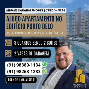 Apartamento com 3 Quartos para alugar, 89m² no Tenoné, Belém