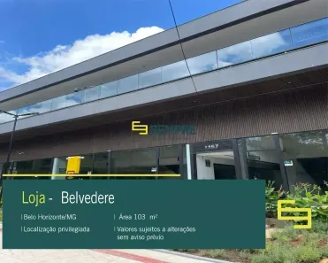 Ponto Comercial para alugar, 103m² no Belvedere, Belo Horizonte